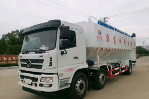 陕汽轩德X6小轴30方散装饲料运输车