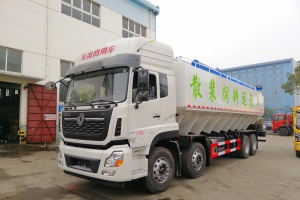 东风天龙前四后八40方散装饲料运输车