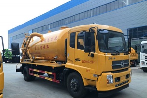 东风天锦清洗吸污车13方