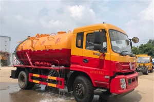 国六东风天锦清洗吸污车15方