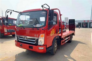 重汽豪曼蓝牌4.2米平板运输车